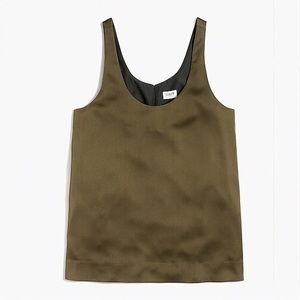 NWT JCrew Shell with Button Detail in Green XXL